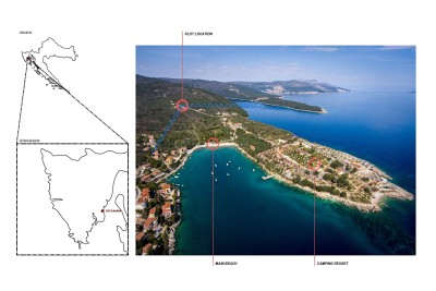 Steinhaus am Meer zum Wiederaufbau und 2 Baugrundstücke mit Projekt! Meerblick / 550 m vom Strand entfernt / ISTRIEN